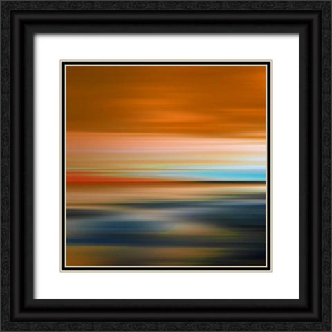 Blurred Landscape I Black Ornate Wood Framed Art Print with Double Matting by PI Galerie