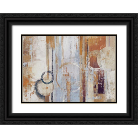 Modern Bouquet II Black Ornate Wood Framed Art Print with Double Matting by PI Galerie