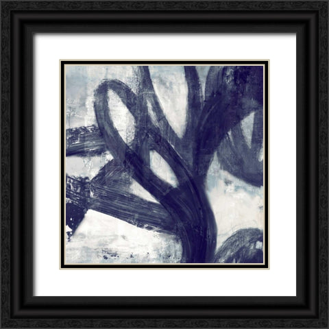 Two Rings Black Ornate Wood Framed Art Print with Double Matting by PI Galerie