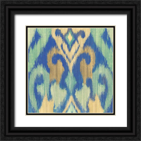 Mosaic  Black Ornate Wood Framed Art Print with Double Matting by PI Galerie