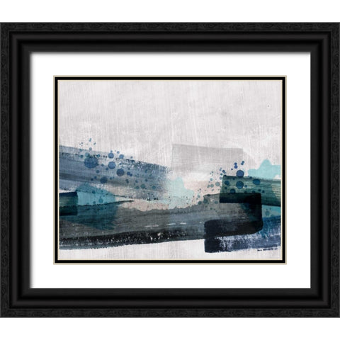Crush Black Ornate Wood Framed Art Print with Double Matting by PI Galerie