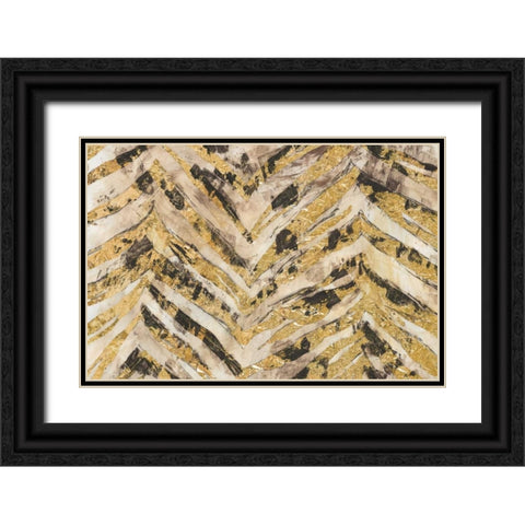 New Zebra I Black Ornate Wood Framed Art Print with Double Matting by PI Galerie