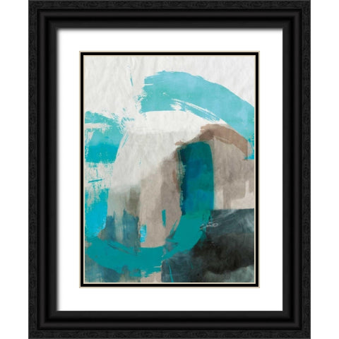 Sun Dune Black Ornate Wood Framed Art Print with Double Matting by PI Galerie
