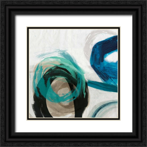 Play I Black Ornate Wood Framed Art Print with Double Matting by PI Galerie