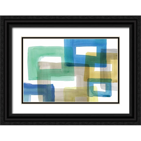 Rodeo II Black Ornate Wood Framed Art Print with Double Matting by PI Galerie