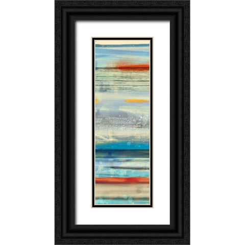 Sunstreaks II Black Ornate Wood Framed Art Print with Double Matting by PI Galerie