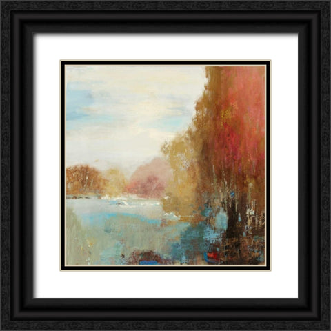Underfoot Black Ornate Wood Framed Art Print with Double Matting by PI Galerie
