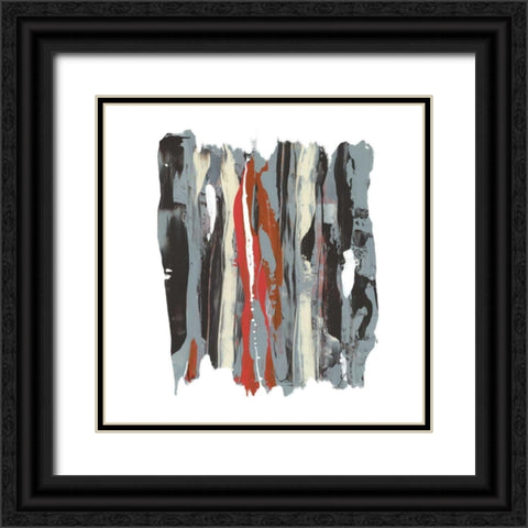 Like Rain II Black Ornate Wood Framed Art Print with Double Matting by PI Gallery