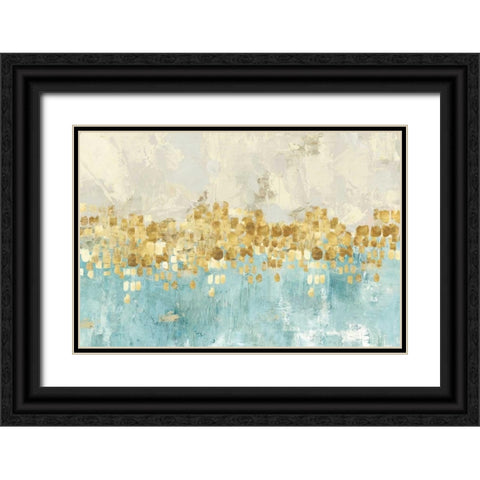 Dancing Stars Black Ornate Wood Framed Art Print with Double Matting by PI Galerie