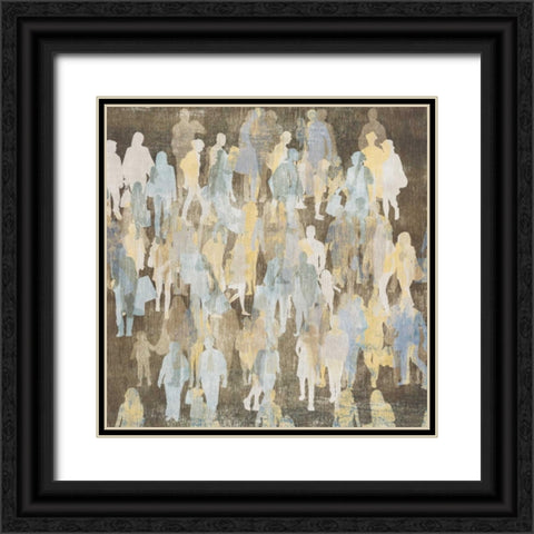 Silhouettes I Black Ornate Wood Framed Art Print with Double Matting by PI Galerie