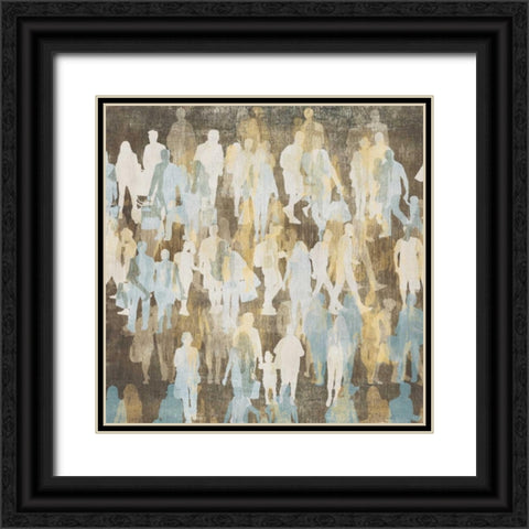 Silhouettes II Black Ornate Wood Framed Art Print with Double Matting by PI Galerie