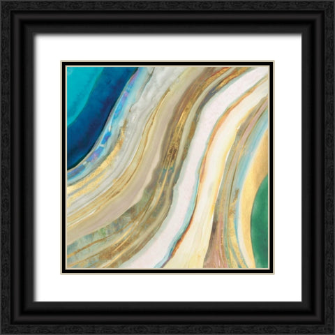 Agate I Black Ornate Wood Framed Art Print with Double Matting by PI Gallery