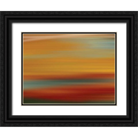 Fit I Black Ornate Wood Framed Art Print with Double Matting by PI Galerie