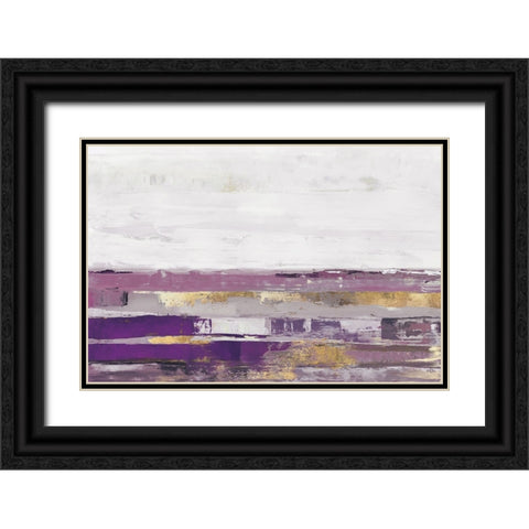 Way to Go Lavender Version Black Ornate Wood Framed Art Print with Double Matting by PI Studio