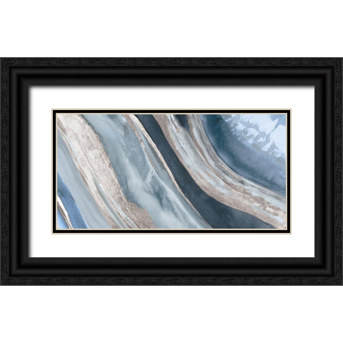 Geodic I Black Ornate Wood Framed Art Print with Double Matting by PI Studio