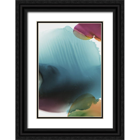 Rainbow Luster I  Black Ornate Wood Framed Art Print with Double Matting by PI Studio
