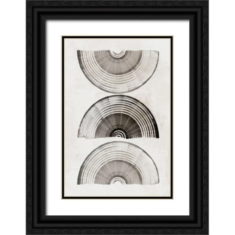 Sophisticatted Lines I  Black Ornate Wood Framed Art Print with Double Matting by PI Studio