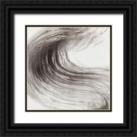 Gestural Swag  Black Ornate Wood Framed Art Print with Double Matting by PI Studio