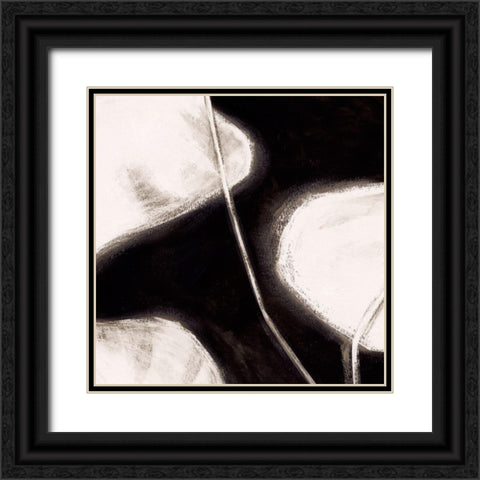 White Tropical II  Black Ornate Wood Framed Art Print with Double Matting by PI Studio