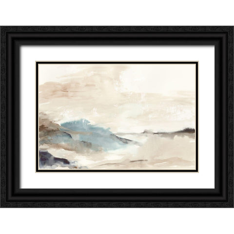 Hills in the Fog  Black Ornate Wood Framed Art Print with Double Matting by PI Studio