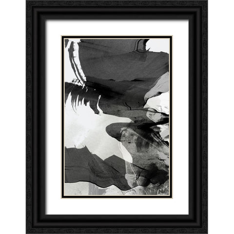 Warped II Black Ornate Wood Framed Art Print with Double Matting by PI Studio