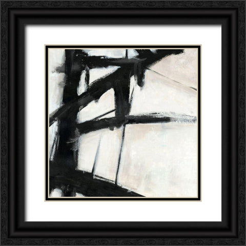 Construction II Black Ornate Wood Framed Art Print with Double Matting by PI Studio