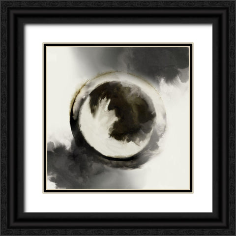 Smokey Circumference  Black Ornate Wood Framed Art Print with Double Matting by PI Studio