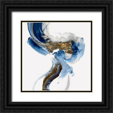 Splash of Abstract II  Black Ornate Wood Framed Art Print with Double Matting by PI Studio