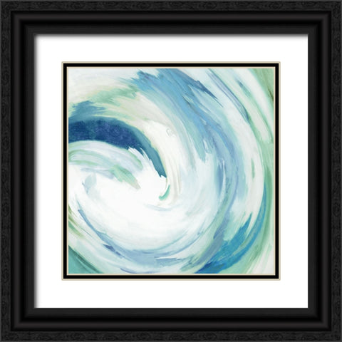 Blue Infinity  Black Ornate Wood Framed Art Print with Double Matting by PI Studio