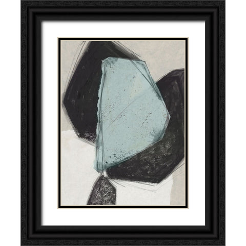 Simply Shapes II  Black Ornate Wood Framed Art Print with Double Matting by PI Studio