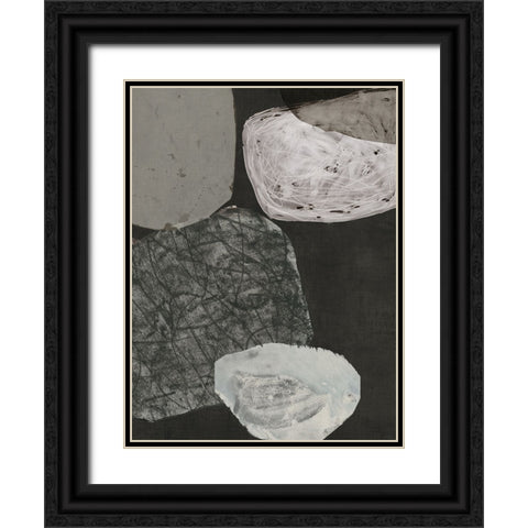 Turning Stone II  Black Ornate Wood Framed Art Print with Double Matting by PI Studio