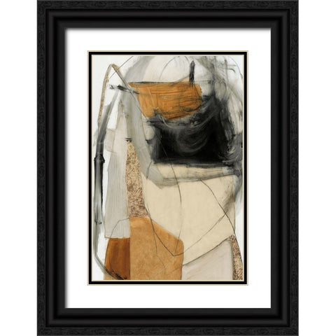 Yellow Blend  Black Ornate Wood Framed Art Print with Double Matting by PI Studio