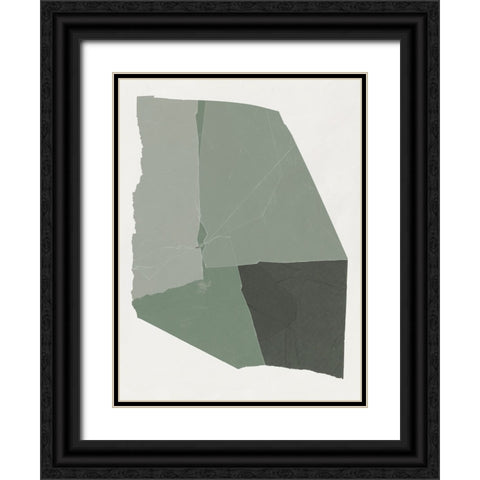 Shape of Green II  Black Ornate Wood Framed Art Print with Double Matting by PI Studio