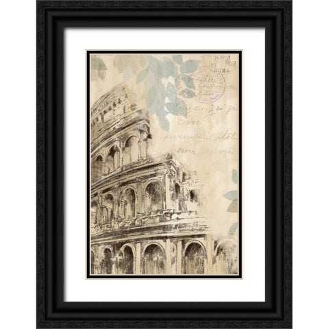 Architectural   Study I Black Ornate Wood Framed Art Print with Double Matting by Pearce, Allison