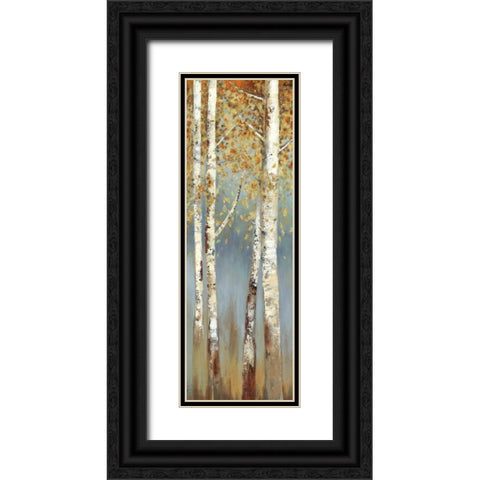 Butterscotch Birch Trees I Black Ornate Wood Framed Art Print with Double Matting by Pearce, Allison