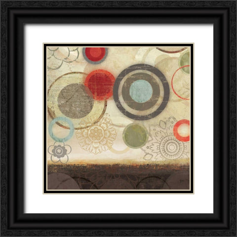 Colourful Elements I Black Ornate Wood Framed Art Print with Double Matting by Pearce, Allison