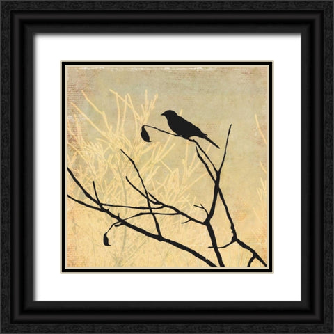 Perched Black Ornate Wood Framed Art Print with Double Matting by Pearce, Allison