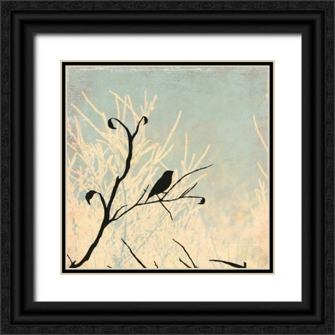 Sitting Black Ornate Wood Framed Art Print with Double Matting by Pearce, Allison