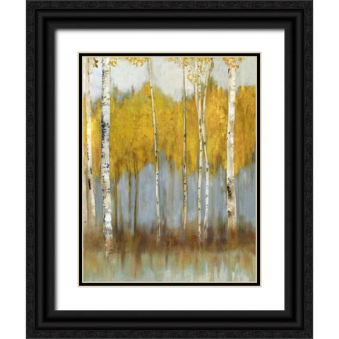Golden Grove I Black Ornate Wood Framed Art Print with Double Matting by Pearce, Allison
