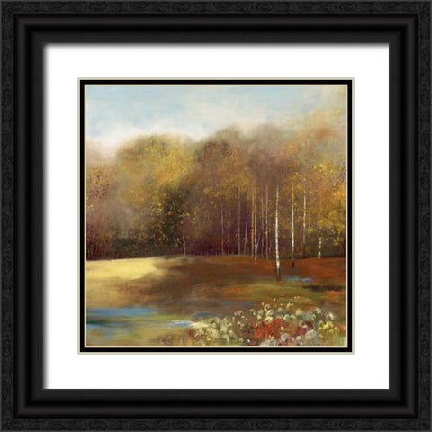 Garden Dreams II - Mini Black Ornate Wood Framed Art Print with Double Matting by Pearce, Allison