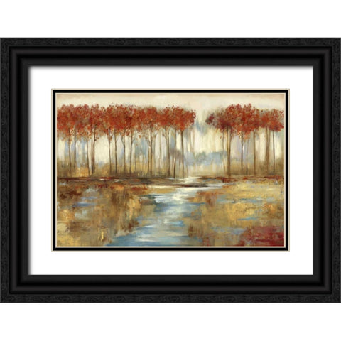 Gracious Landscape Black Ornate Wood Framed Art Print with Double Matting by Pearce, Allison