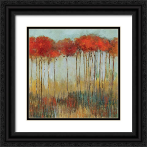 Amongst Friends I Black Ornate Wood Framed Art Print with Double Matting by Pearce, Allison