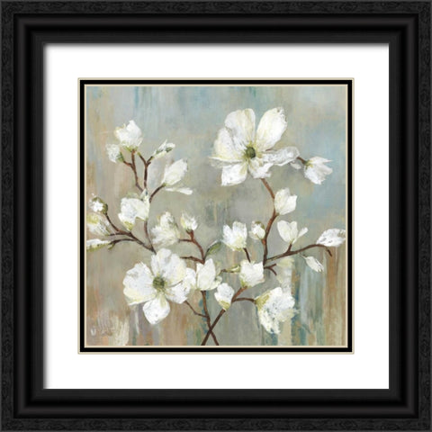 Sweetbay Magnolia II - Mini Black Ornate Wood Framed Art Print with Double Matting by Pearce, Allison