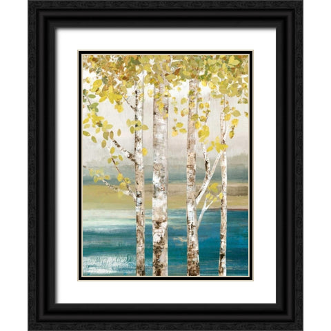 Down by the River II Black Ornate Wood Framed Art Print with Double Matting by Pearce, Allison