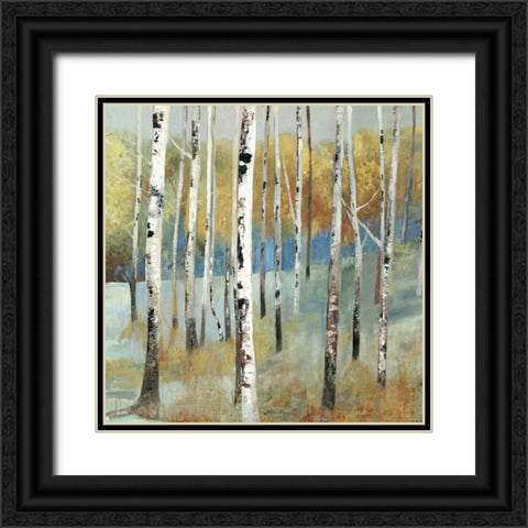 On the Hill Black Ornate Wood Framed Art Print with Double Matting by Pearce, Allison