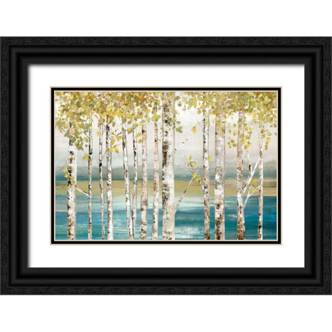 Down by the River Black Ornate Wood Framed Art Print with Double Matting by Pearce, Allison