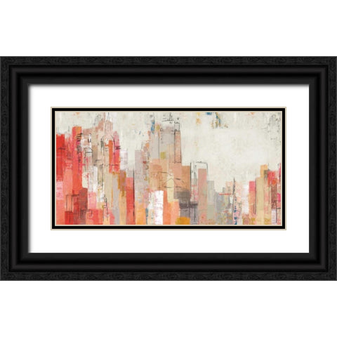 Pink City  Black Ornate Wood Framed Art Print with Double Matting by Pearce, Allison