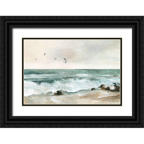 Graceful Sea  Black Ornate Wood Framed Art Print with Double Matting by Pearce, Allison