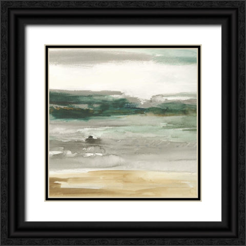 Look Out I  Black Ornate Wood Framed Art Print with Double Matting by Pearce, Allison