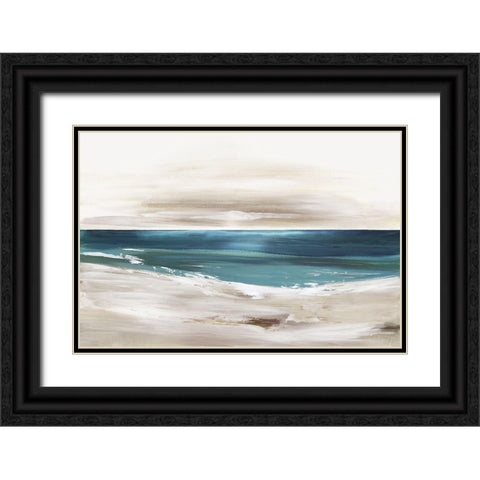 Rush of Sea  Black Ornate Wood Framed Art Print with Double Matting by Pearce, Allison